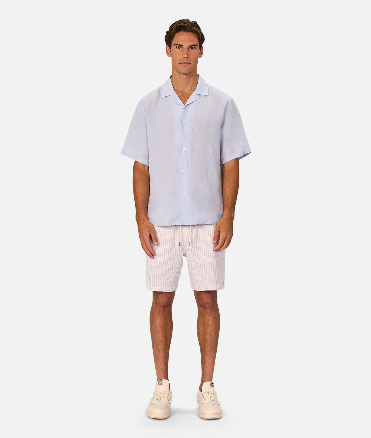 The Frescati Short - Off White / Blue Grey