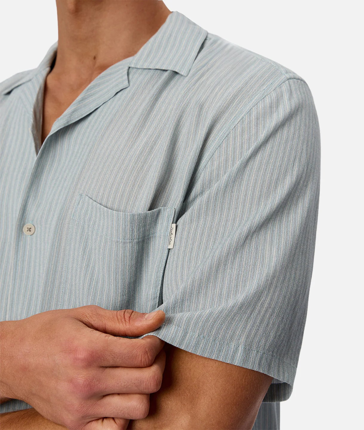 The Hermosa Short Sleeve Shirt - Steel Turquoise