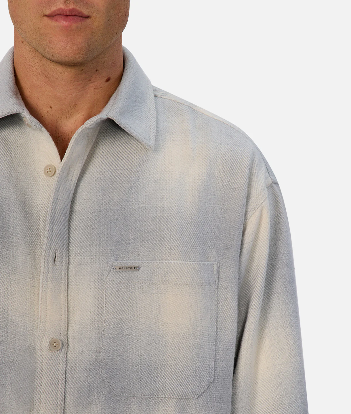 The Highland Long Sleeve Shirt - Grey Combo