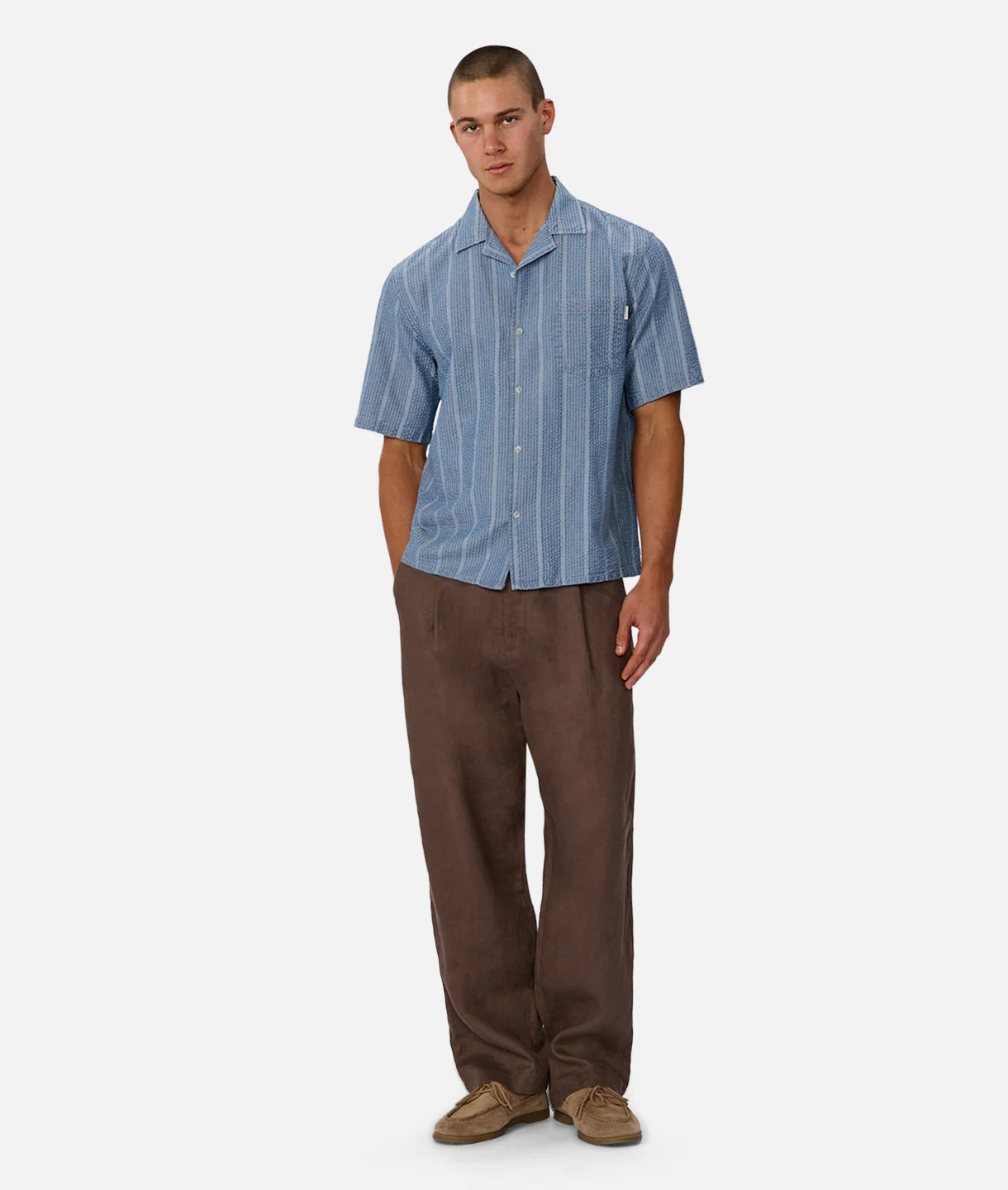 The Kimridge Short Sleeve Shirt - Indigo