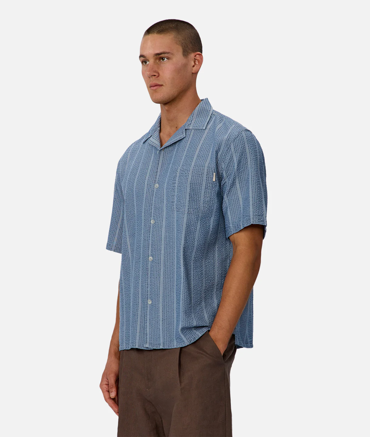 The Kimridge Short Sleeve Shirt - Indigo