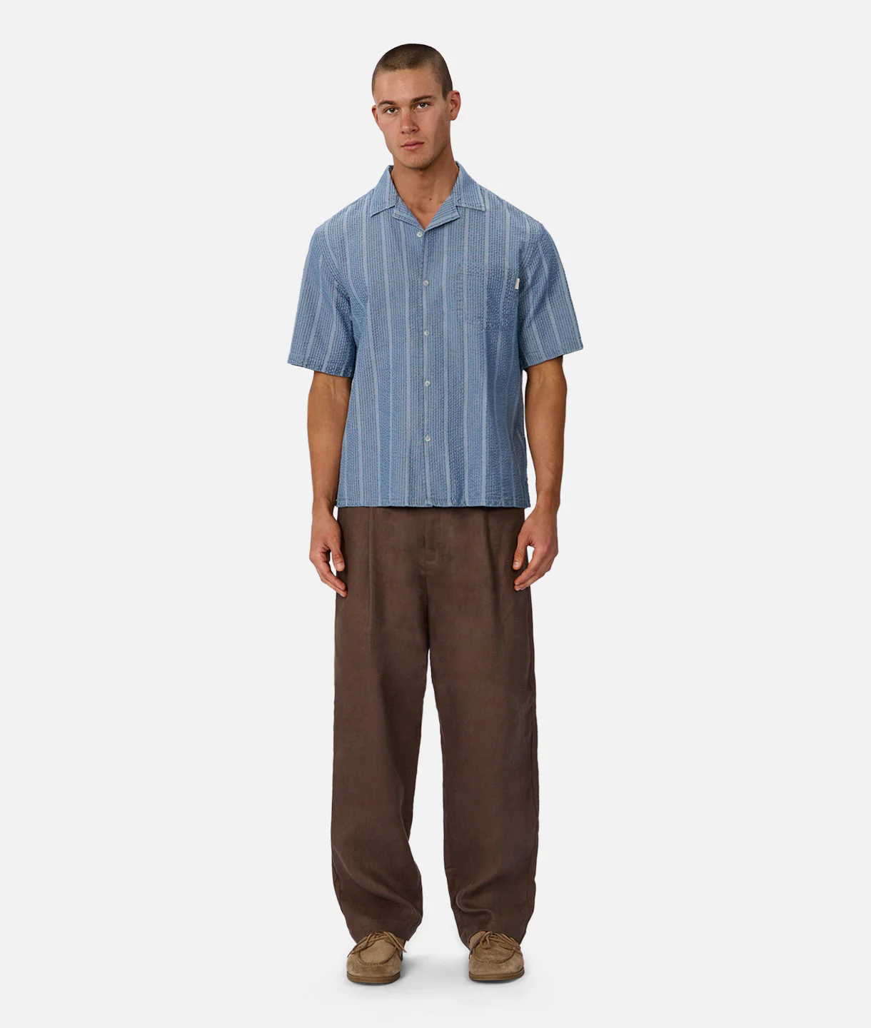 The Kimridge Short Sleeve Shirt - Indigo