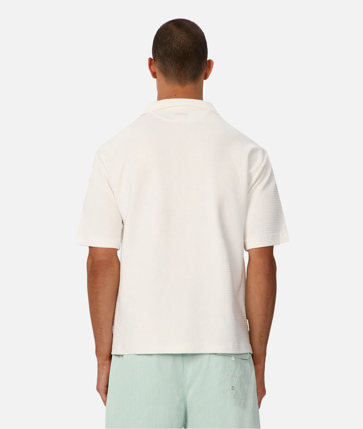 The Knitted Malibu Short Sleeve Shirt - Winter White
