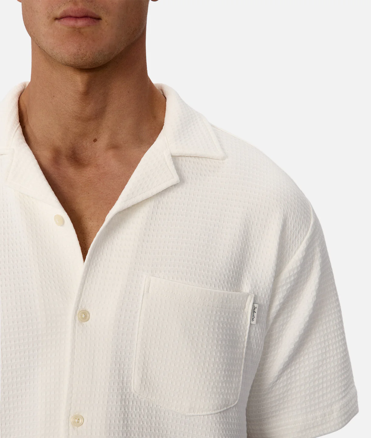 The Knitted Malibu Short Sleeve Shirt - Winter White