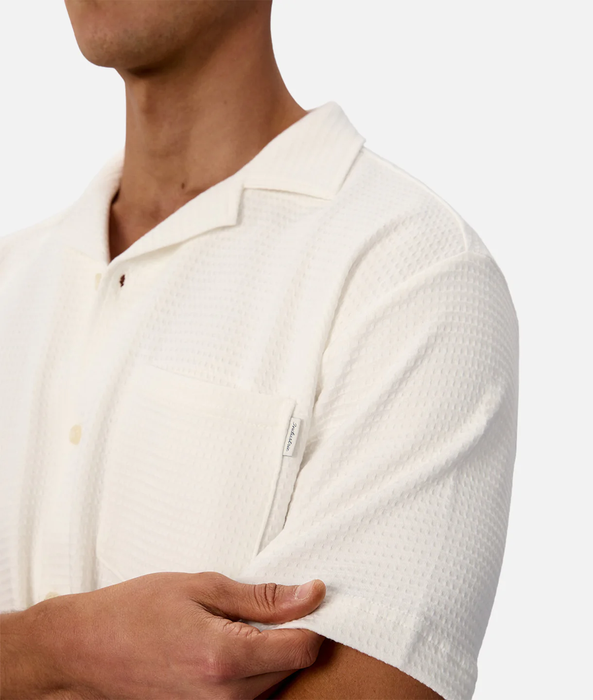 The Knitted Malibu Short Sleeve Shirt - Winter White