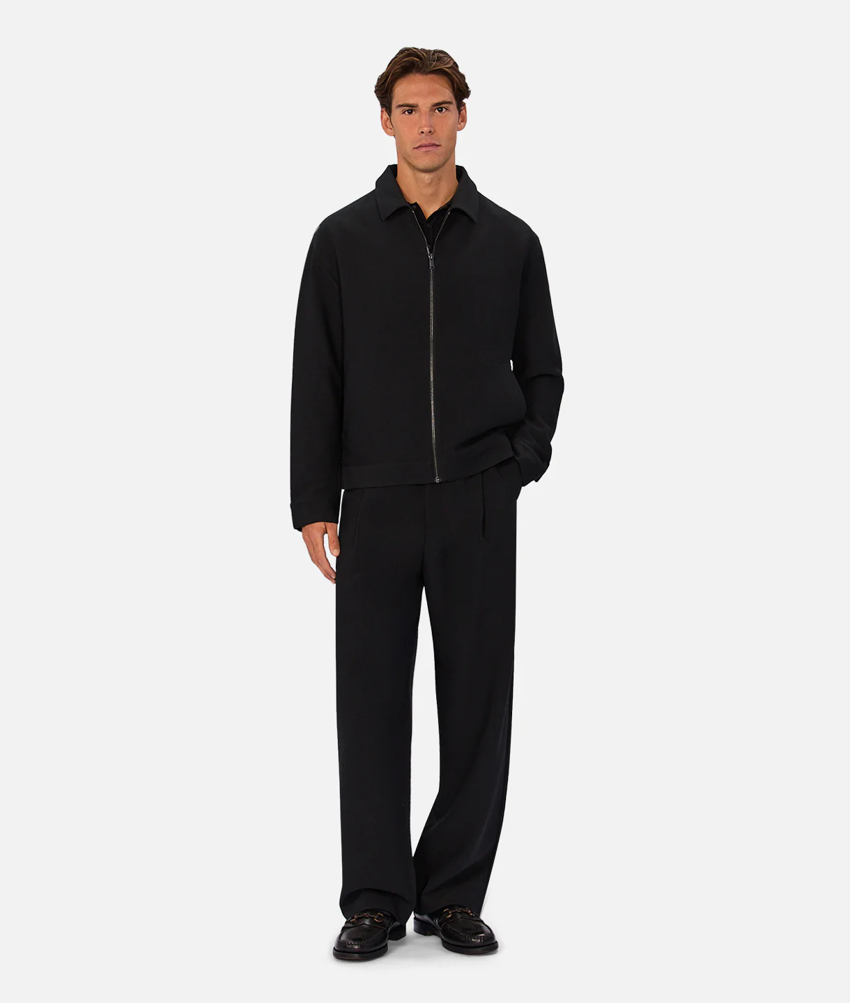 The Light Weight Lusso Bomber Jacket - Black
