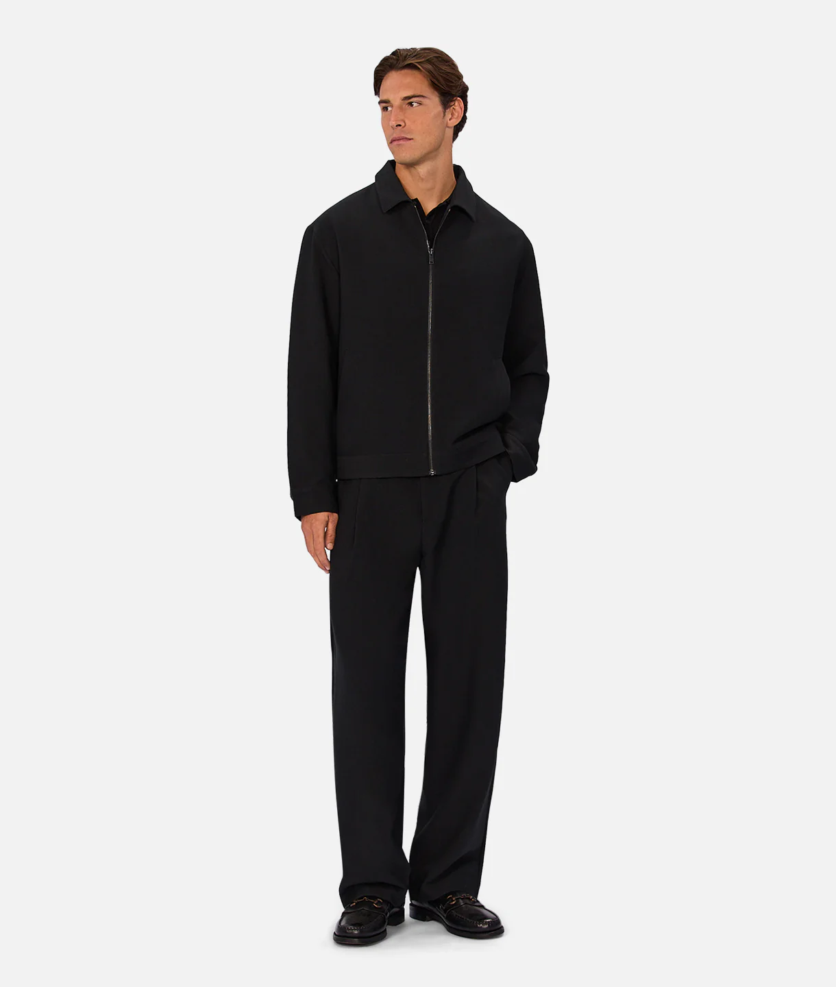 The Light Weight Lusso Bomber Jacket - Black