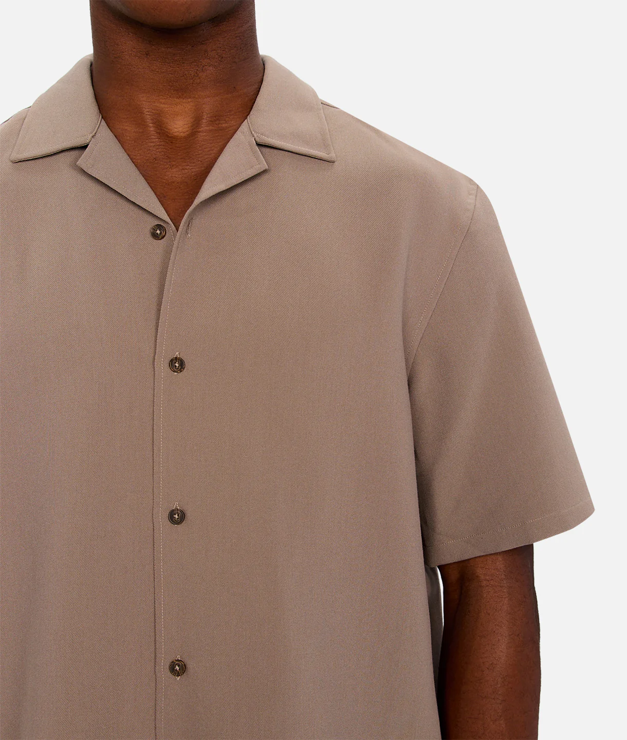 The Lightweight Lusso Short Sleeve Shirt - Taupe