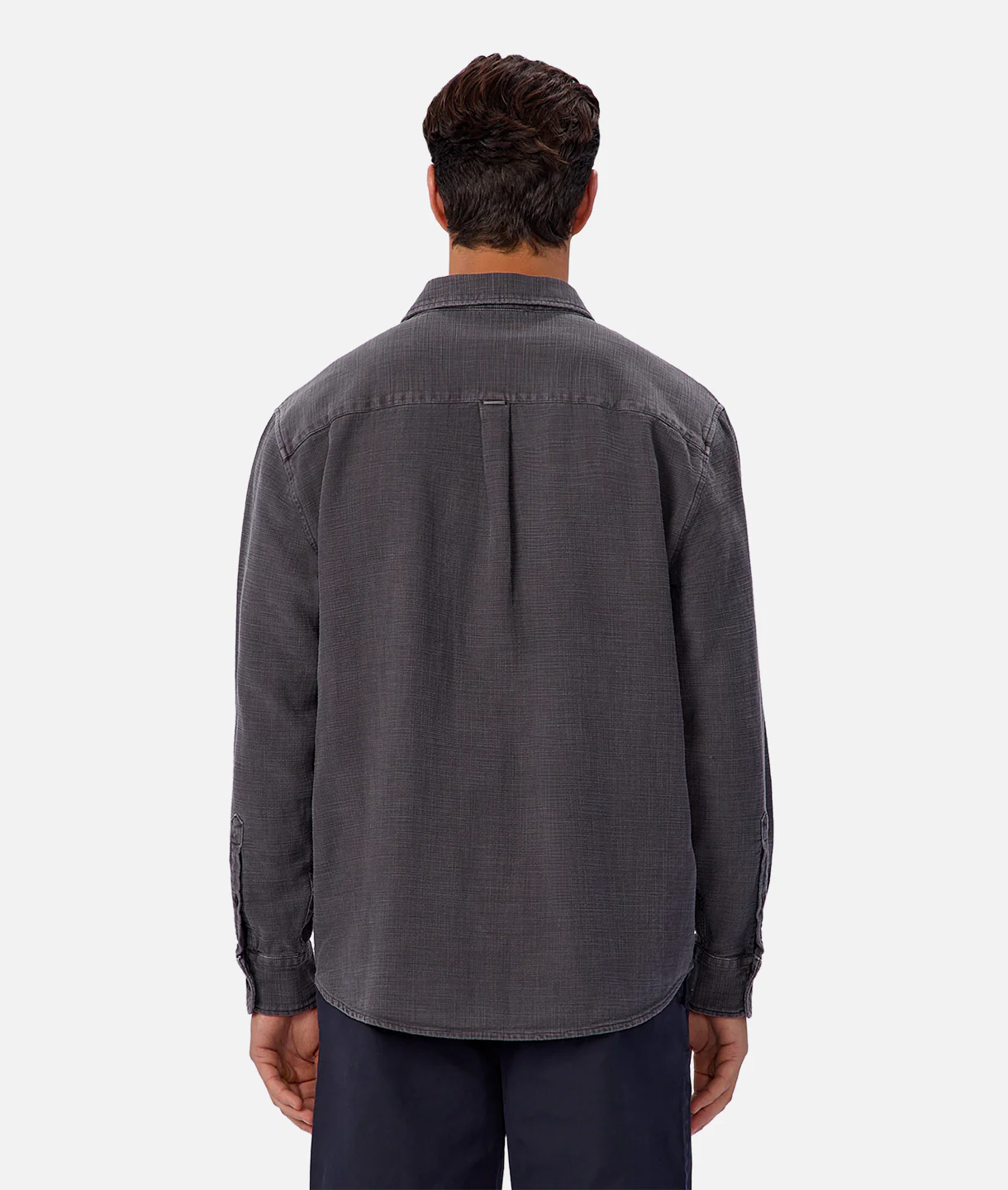 The Lisbon Long Sleeve Shirt - Asphalt
