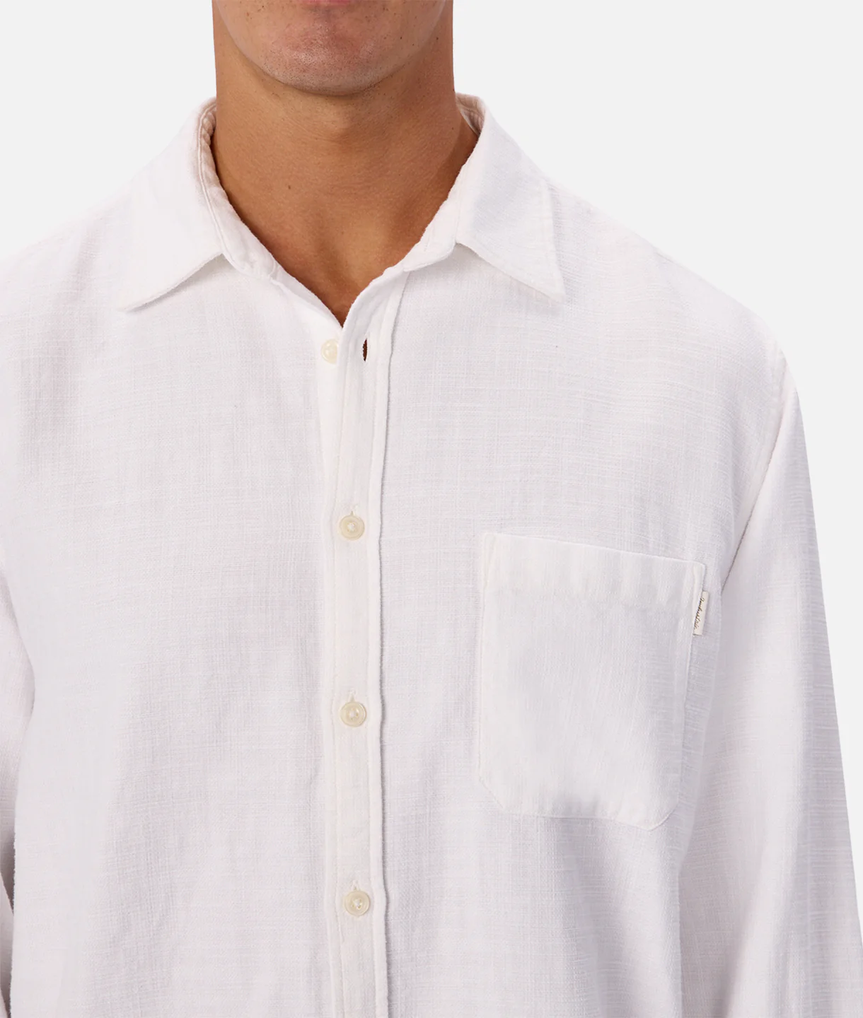 The Lisbon Long Sleeve Shirt - Winter White