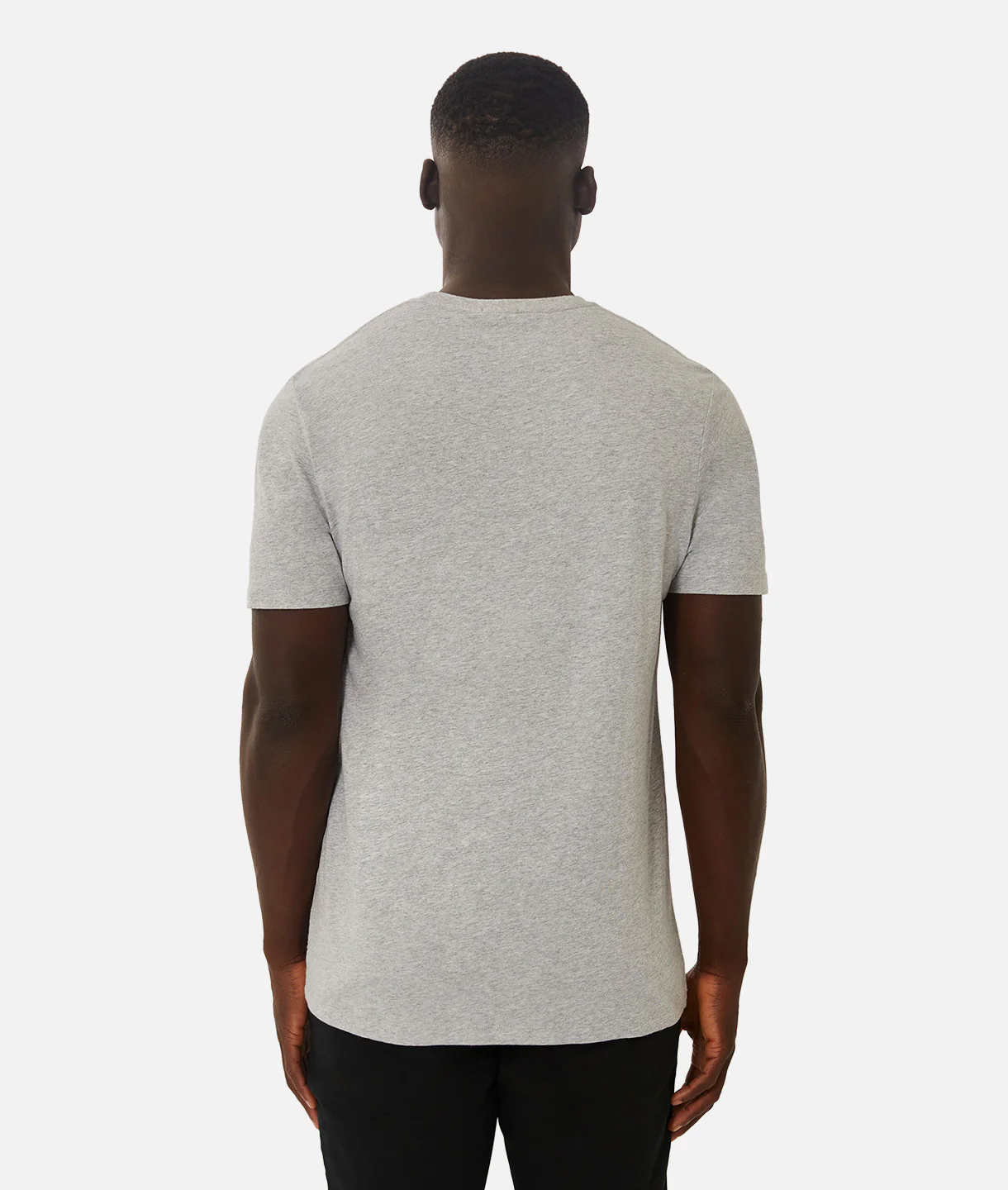 The Basic Crew Neck T-Shirt - Lt Grey Marle