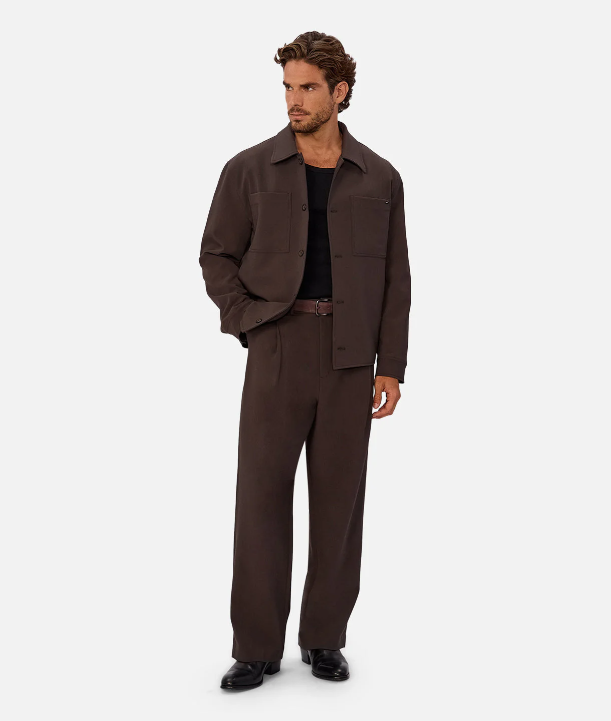 The Lusso Pant - Dark Aubergine