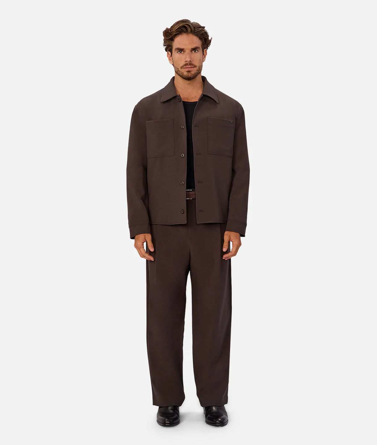 The Lusso Pant - Dark Aubergine