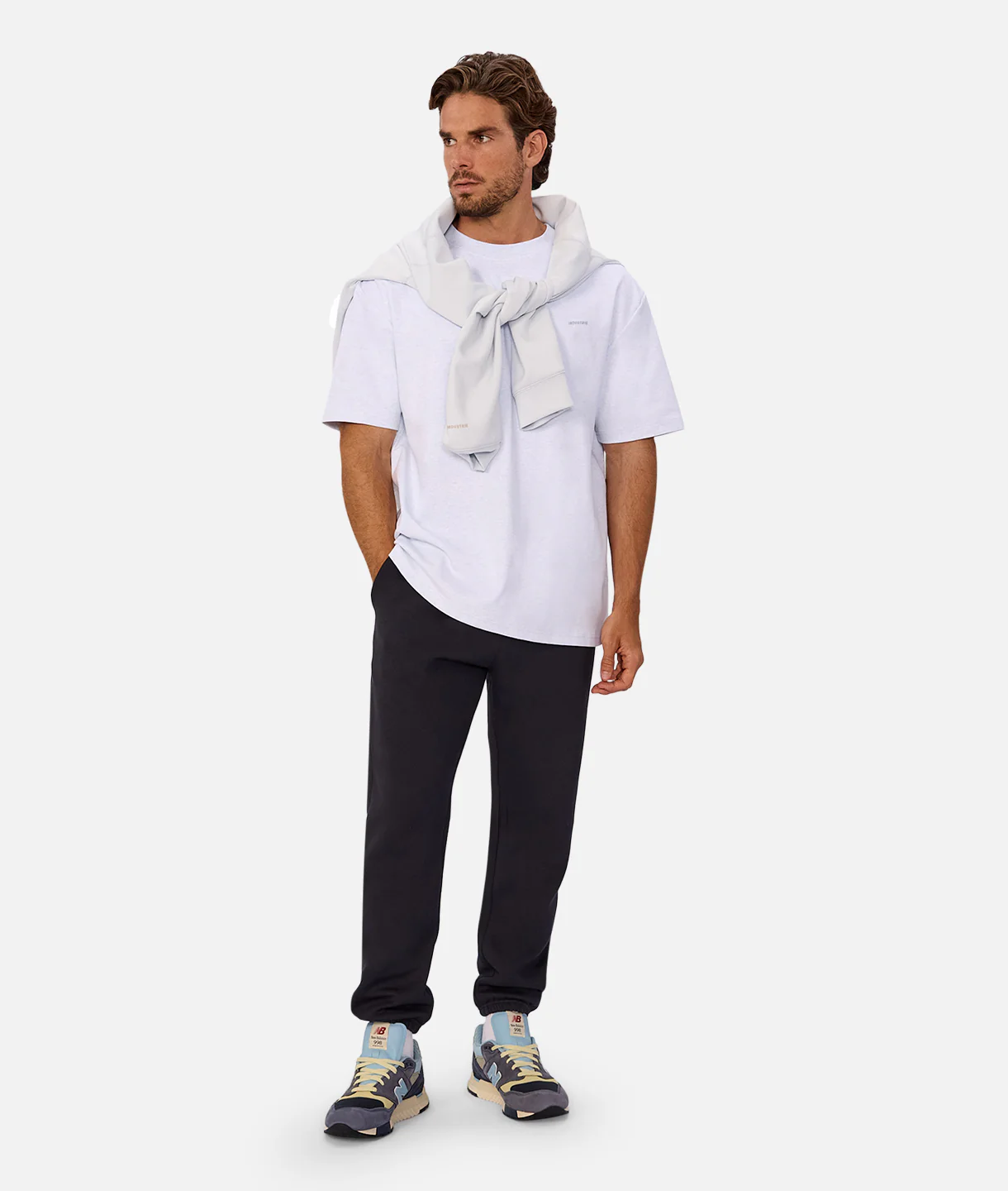 The Newport T-Shirt - Lt Blue Marle