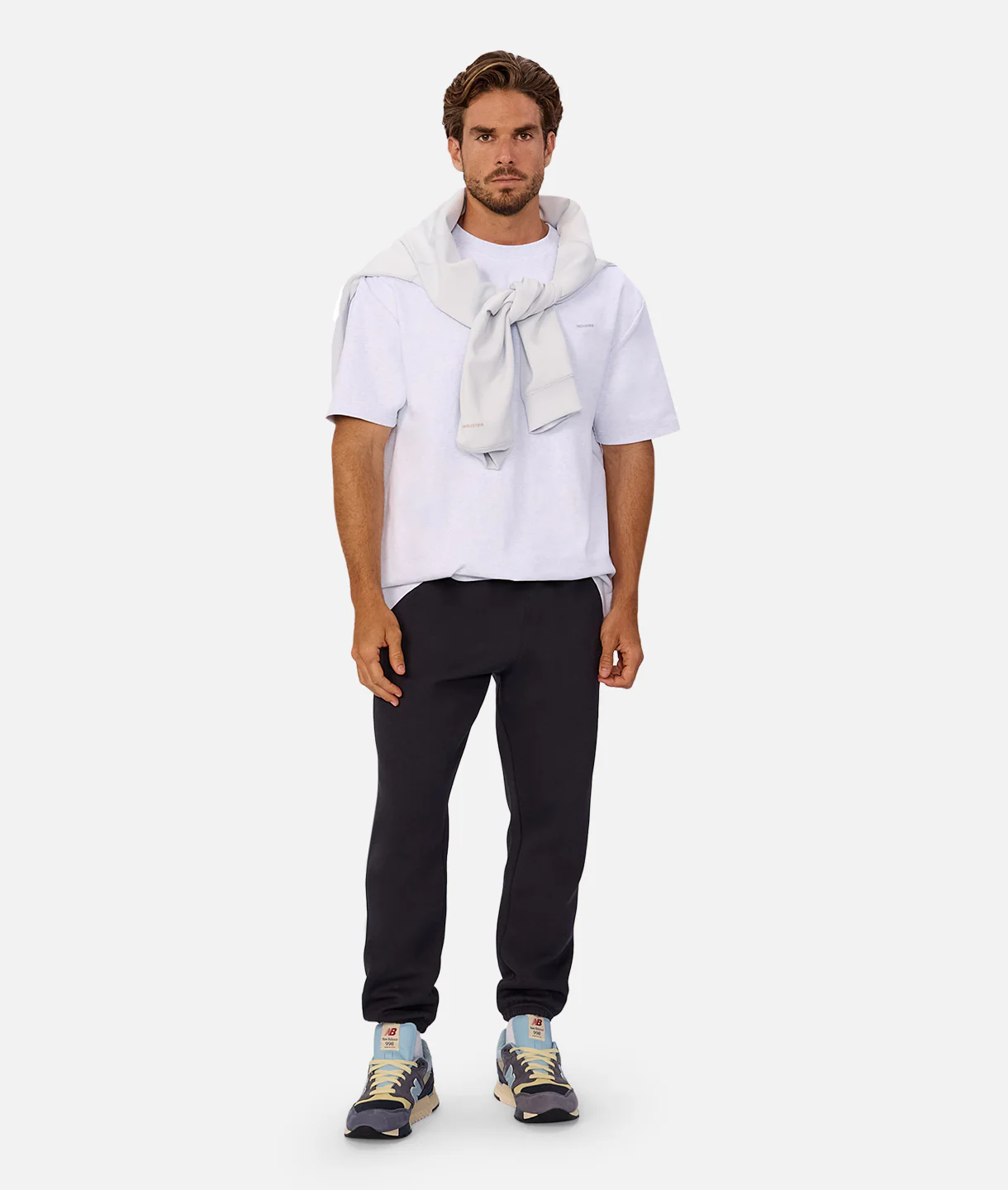 The Newport T-Shirt - Lt Blue Marle