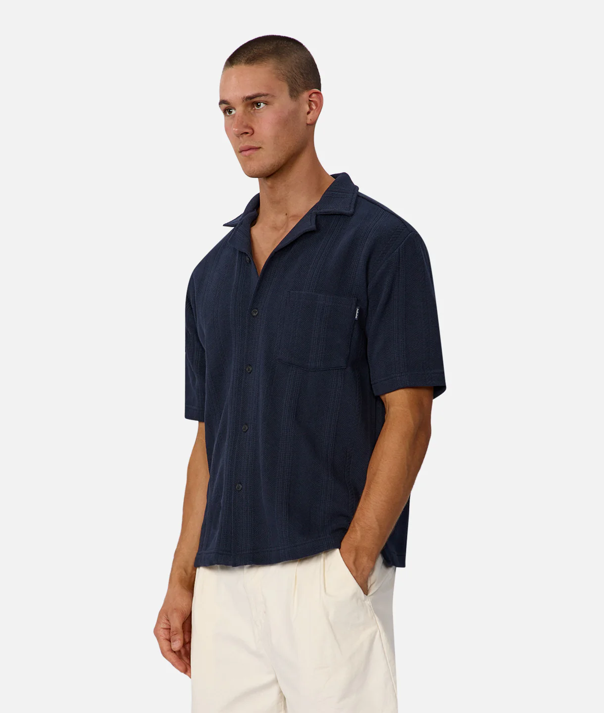 The Malaga Short Sleeve Shirt - New Navy