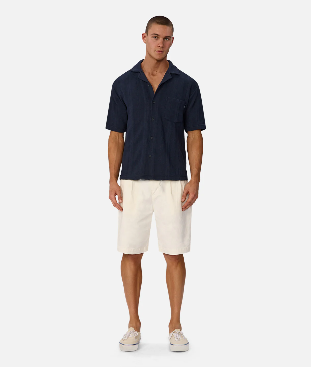 The Malaga Short Sleeve Shirt - New Navy