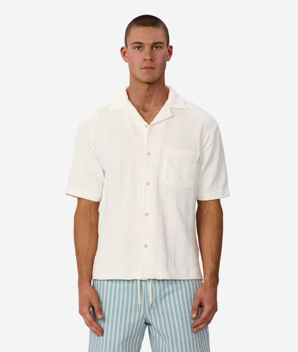 The Malaga Short Sleeve Shirt - Off White