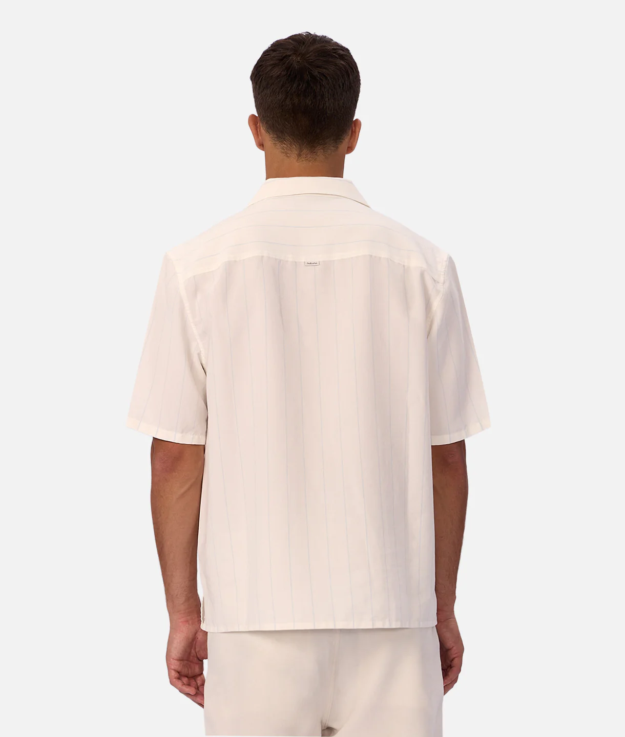 The Malibu Short Sleeve Shirt - Cream / Lt Blue