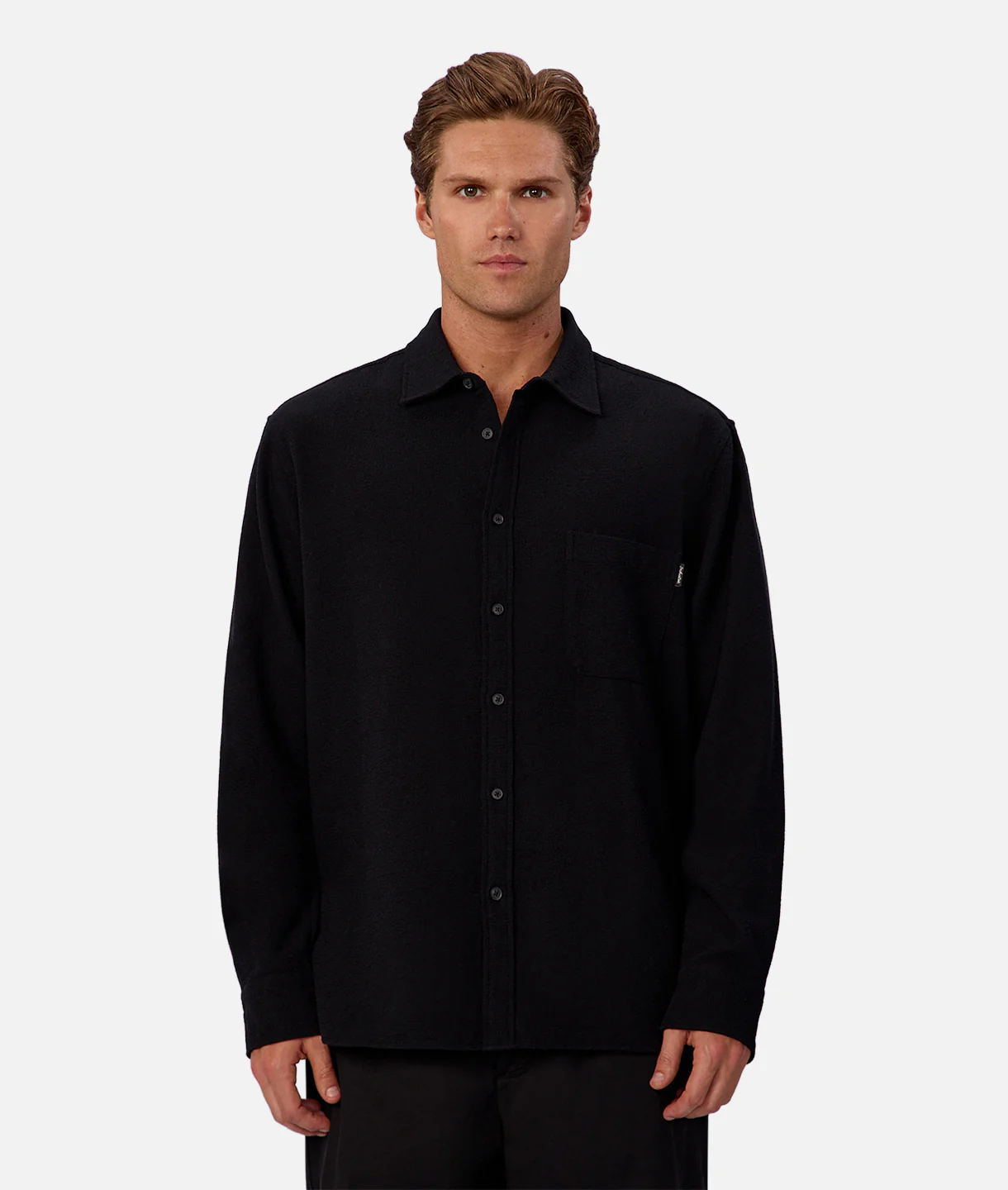 The Marbella Long Sleeve Shirt - Black