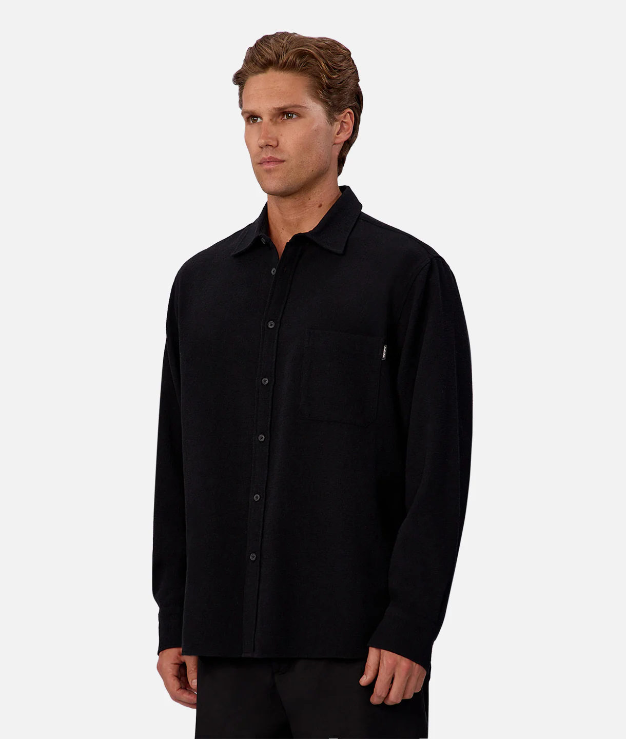 The Marbella Long Sleeve Shirt - Black