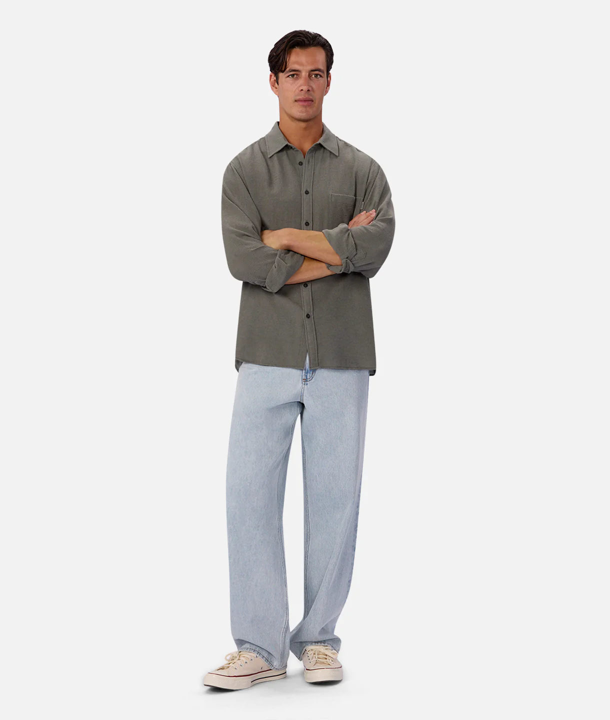 The Marbella Long Sleeve Shirt - Everglade