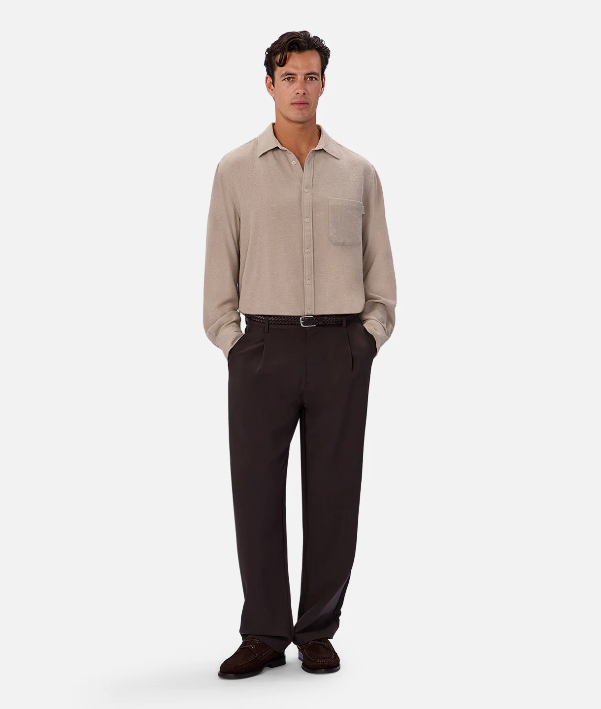 The Marbella Long Sleeve Shirt - Rhino