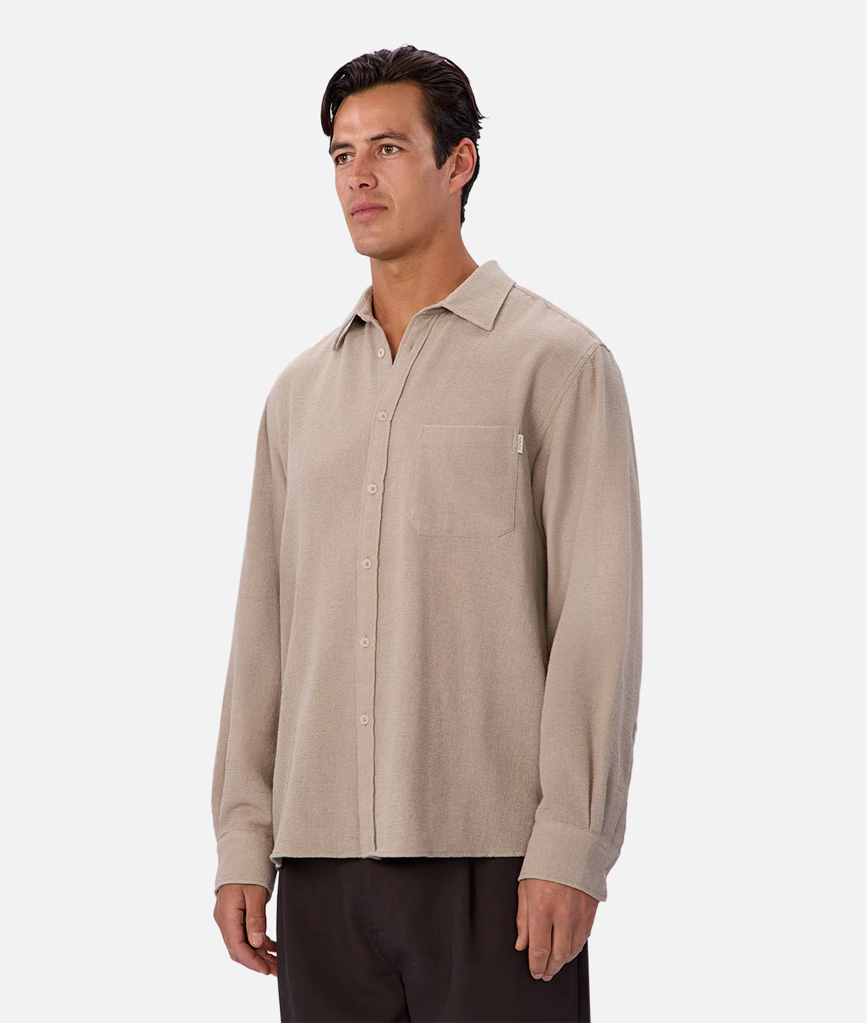 The Marbella Long Sleeve Shirt - Rhino