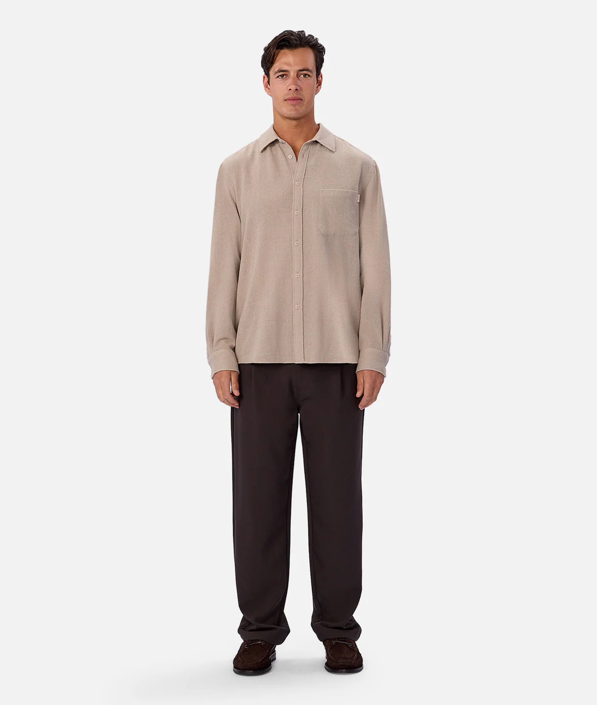 The Marbella Long Sleeve Shirt - Rhino