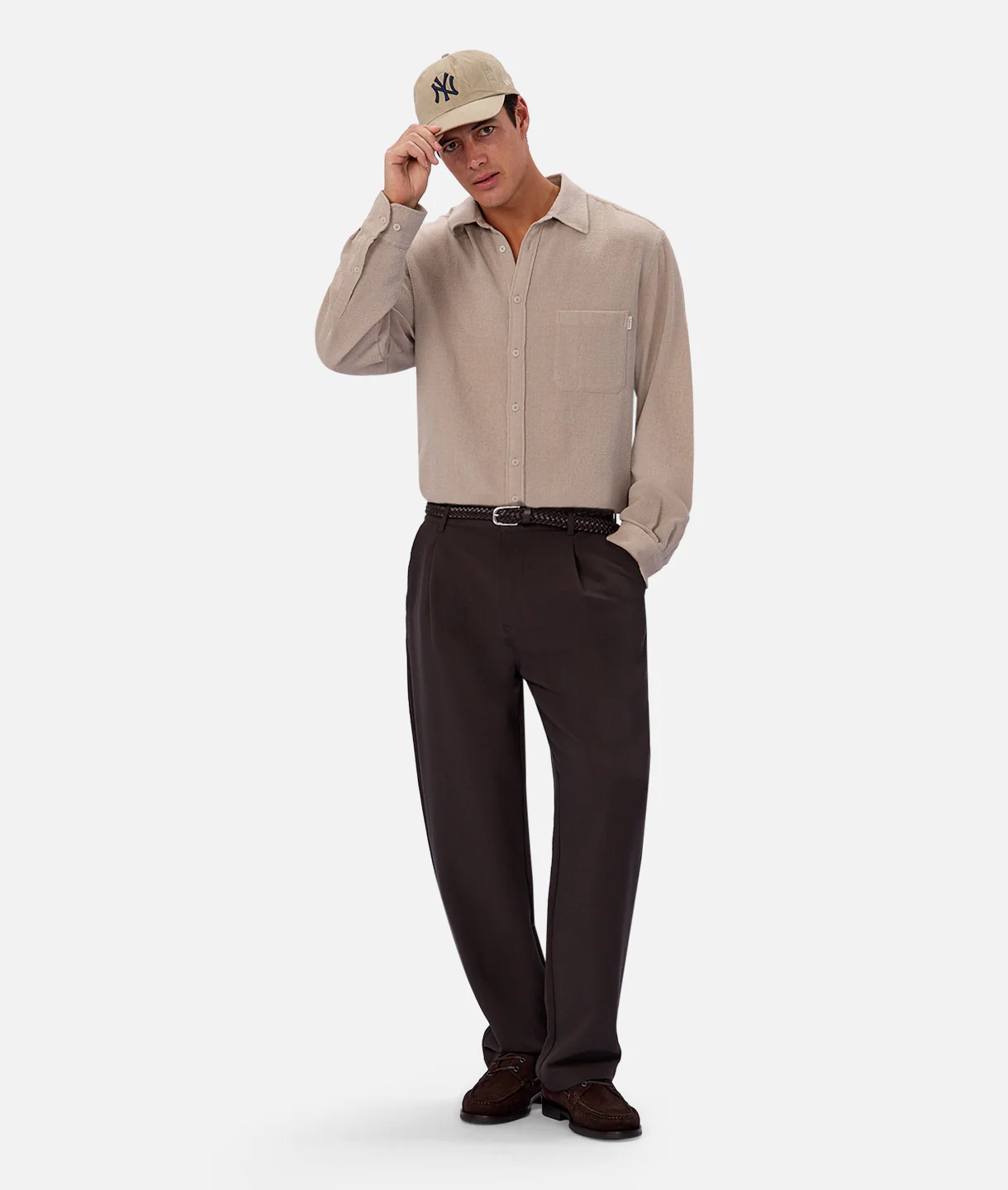 The Marbella Long Sleeve Shirt - Rhino