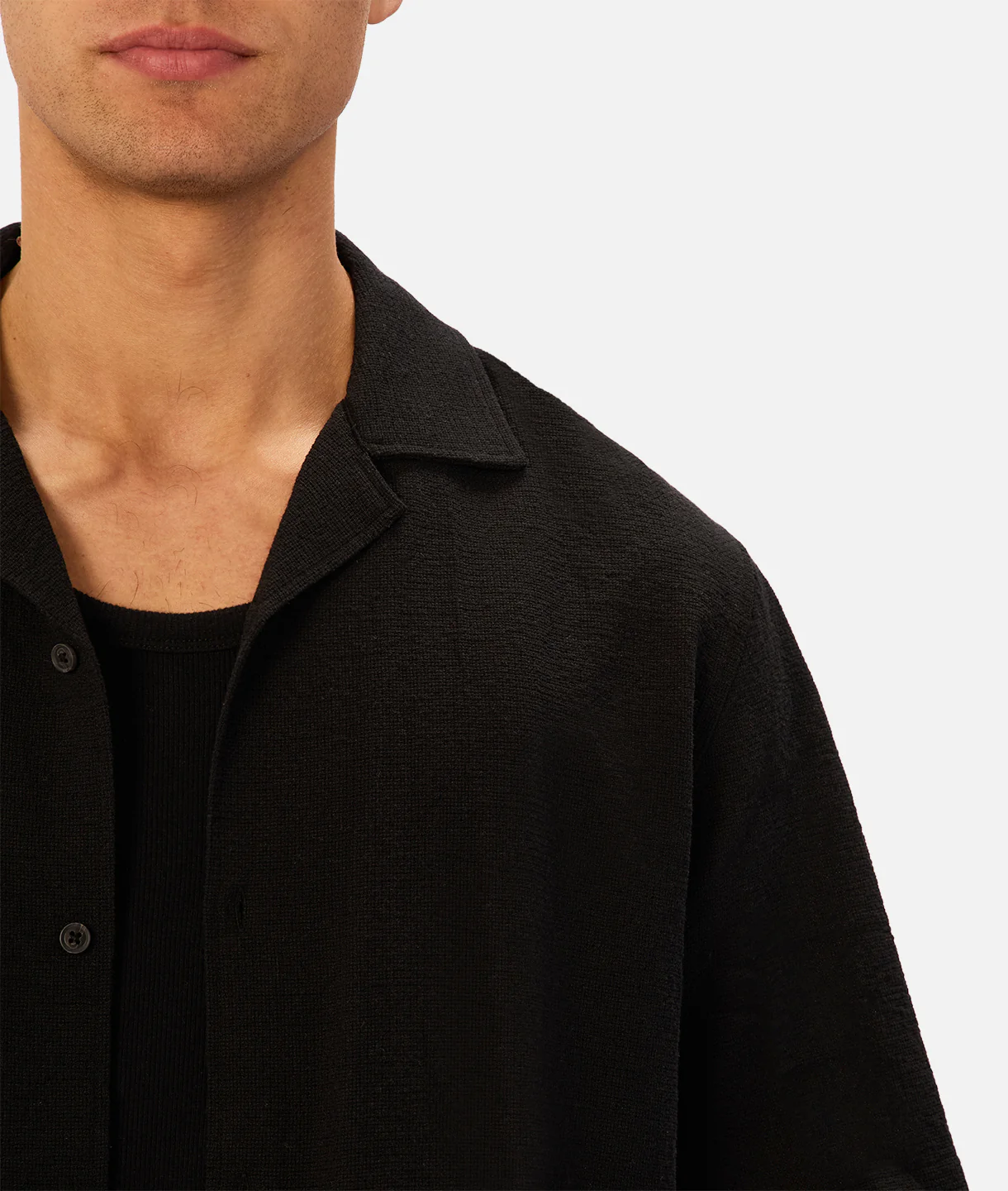 The Marbella Short Sleeve Shirt - Black
