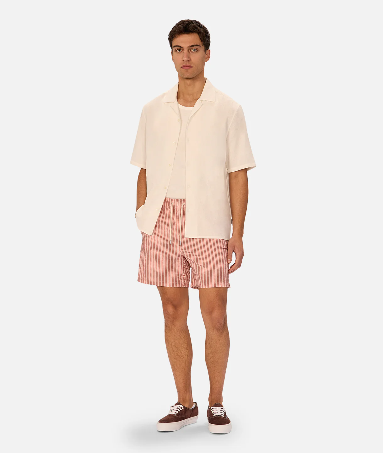 The Marbella Short Sleeve Shirt - Cream