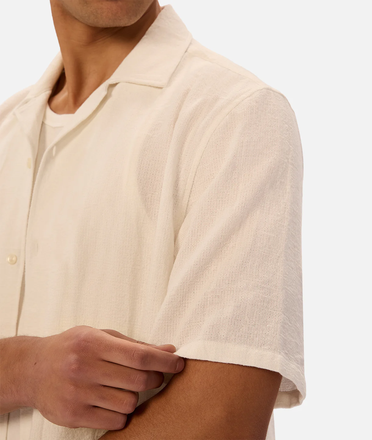 The Marbella Short Sleeve Shirt - Cream