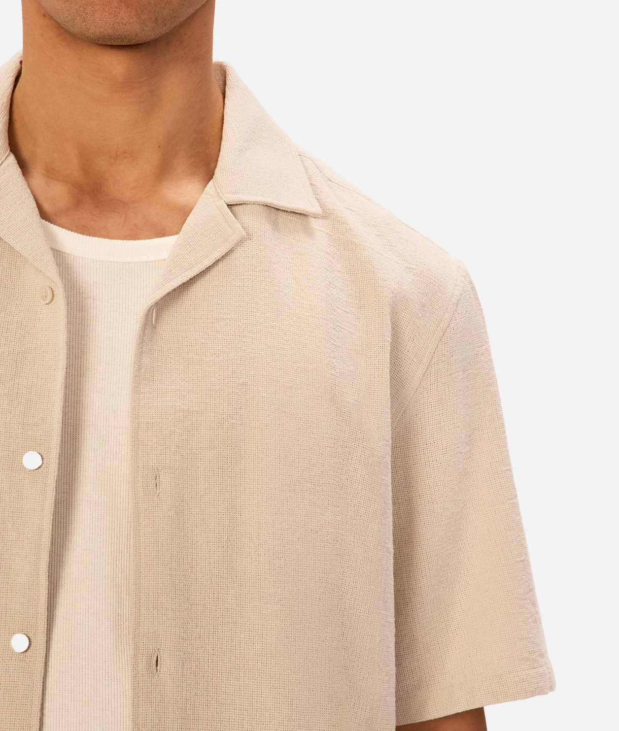 The Marbella Short Sleeve Shirt - Grain