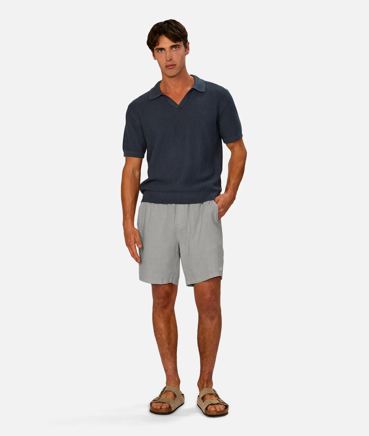 The Marina Linen Short - Aegean