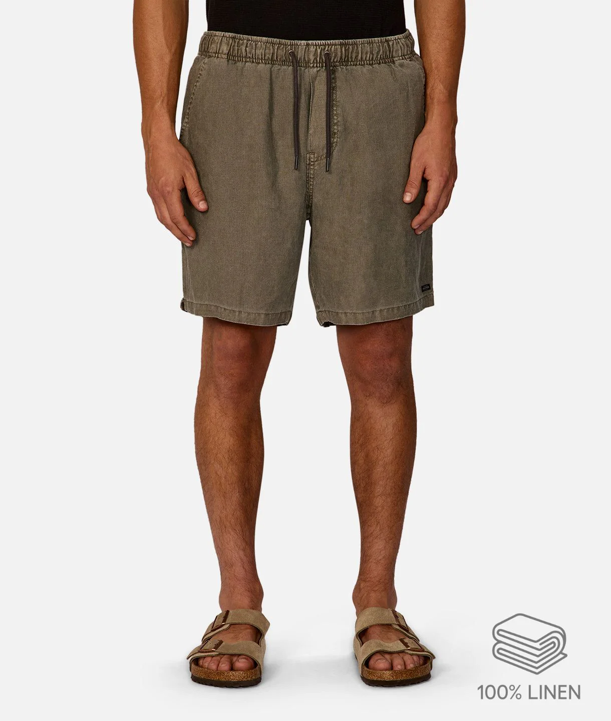 The Marina Linen Short - Shamrock