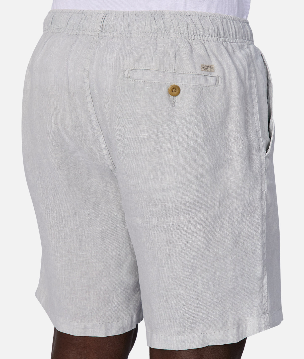 The Marina Linen Short - Silver Blue