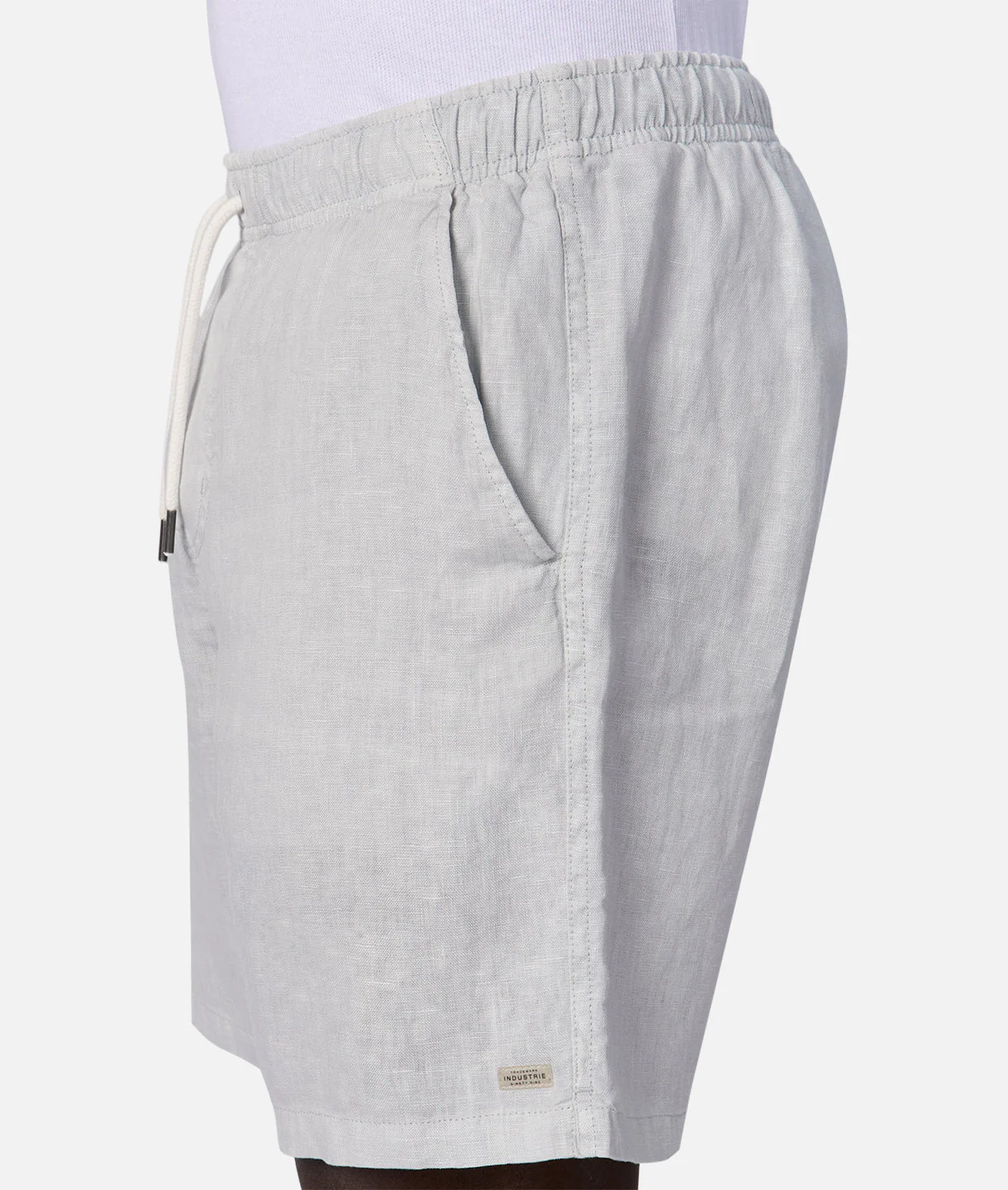 The Marina Linen Short - Silver Blue