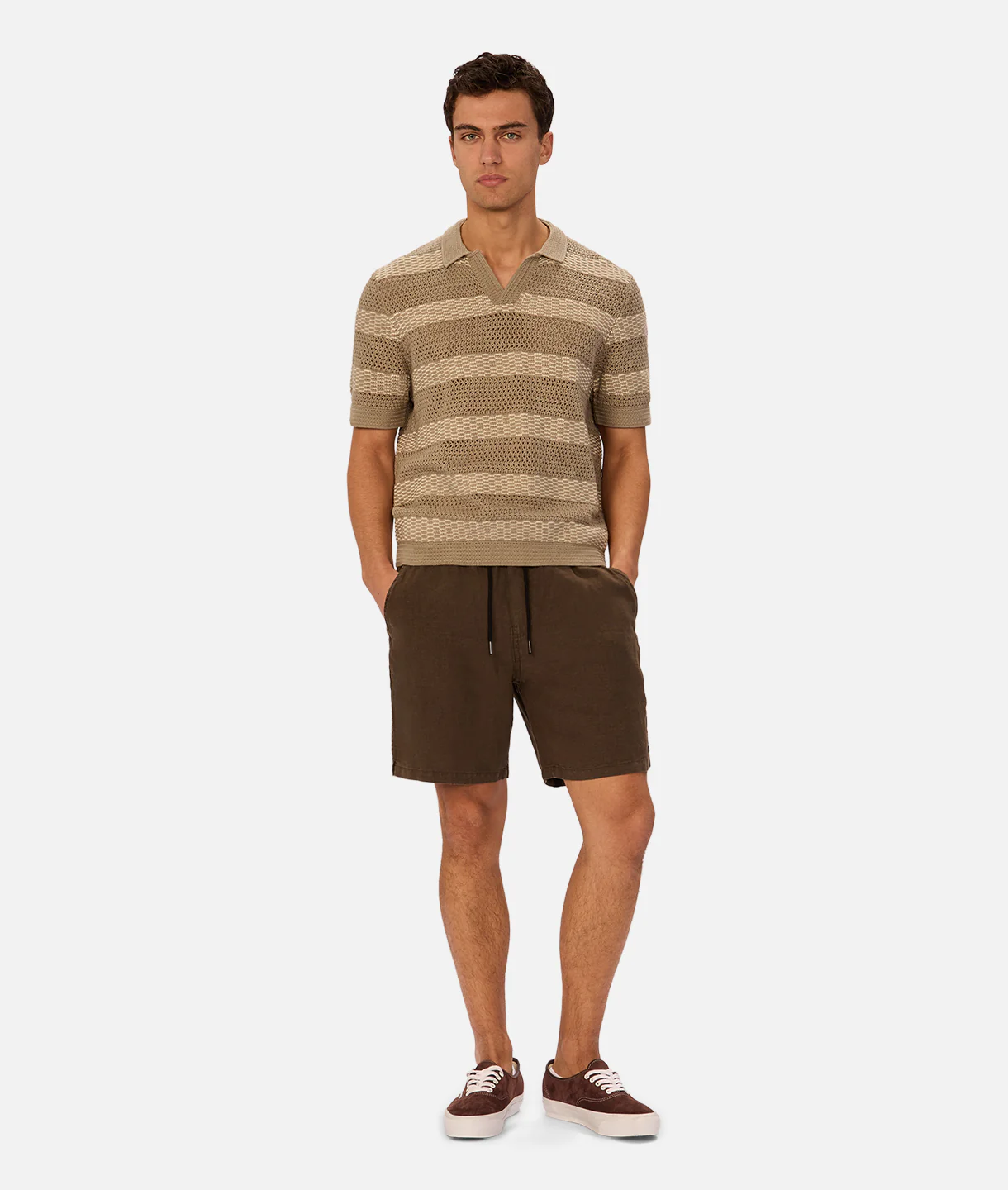 The Menorca Polo - Olive / Stone