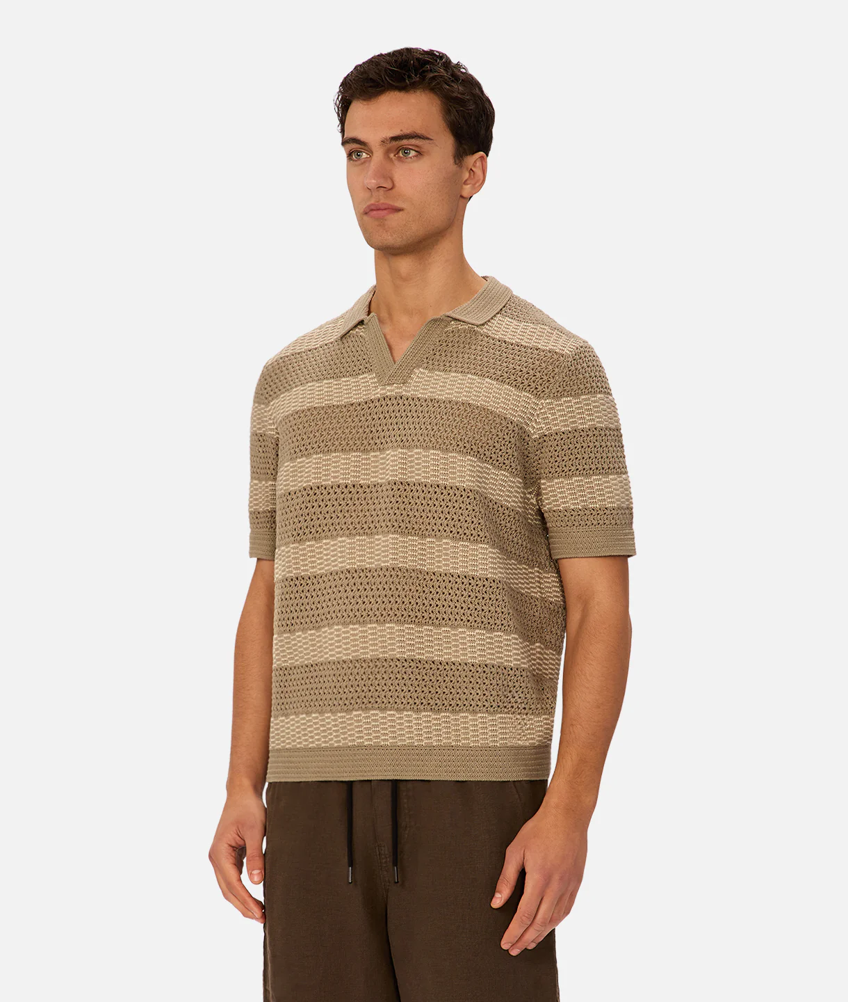 The Menorca Polo - Olive / Stone