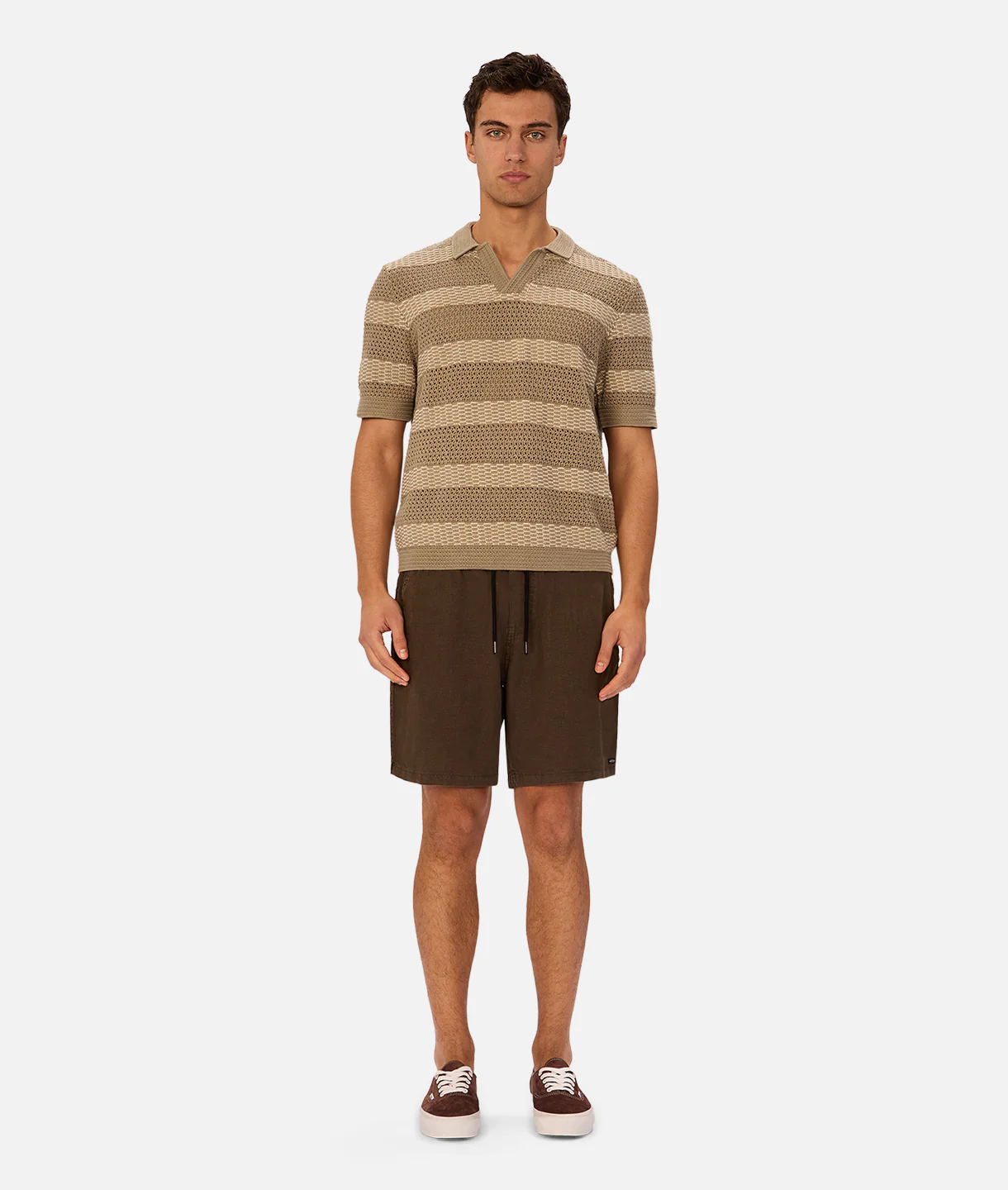 The Menorca Polo - Olive / Stone