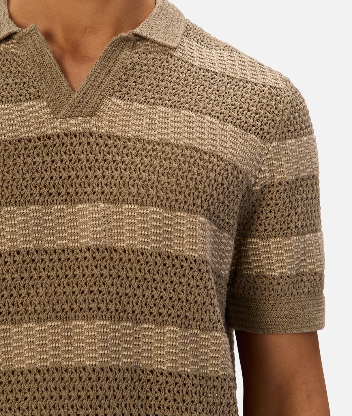 The Menorca Polo - Olive / Stone