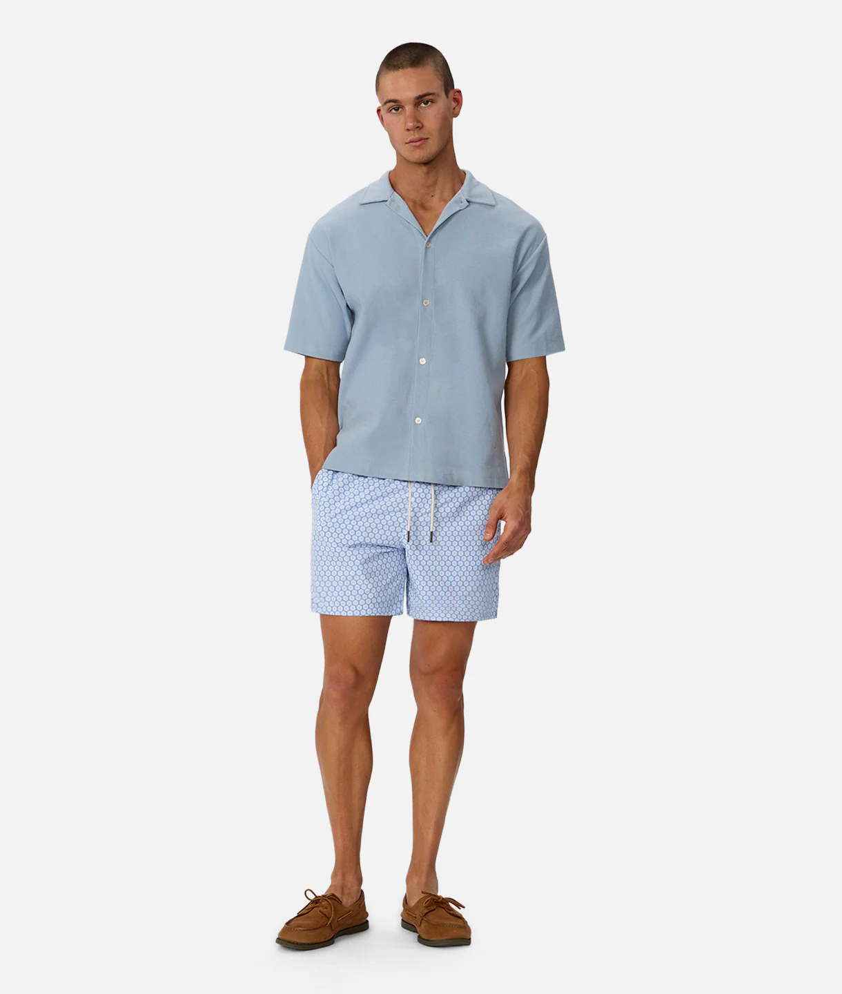 The Mercer Short Sleeve Shirt - Aqua
