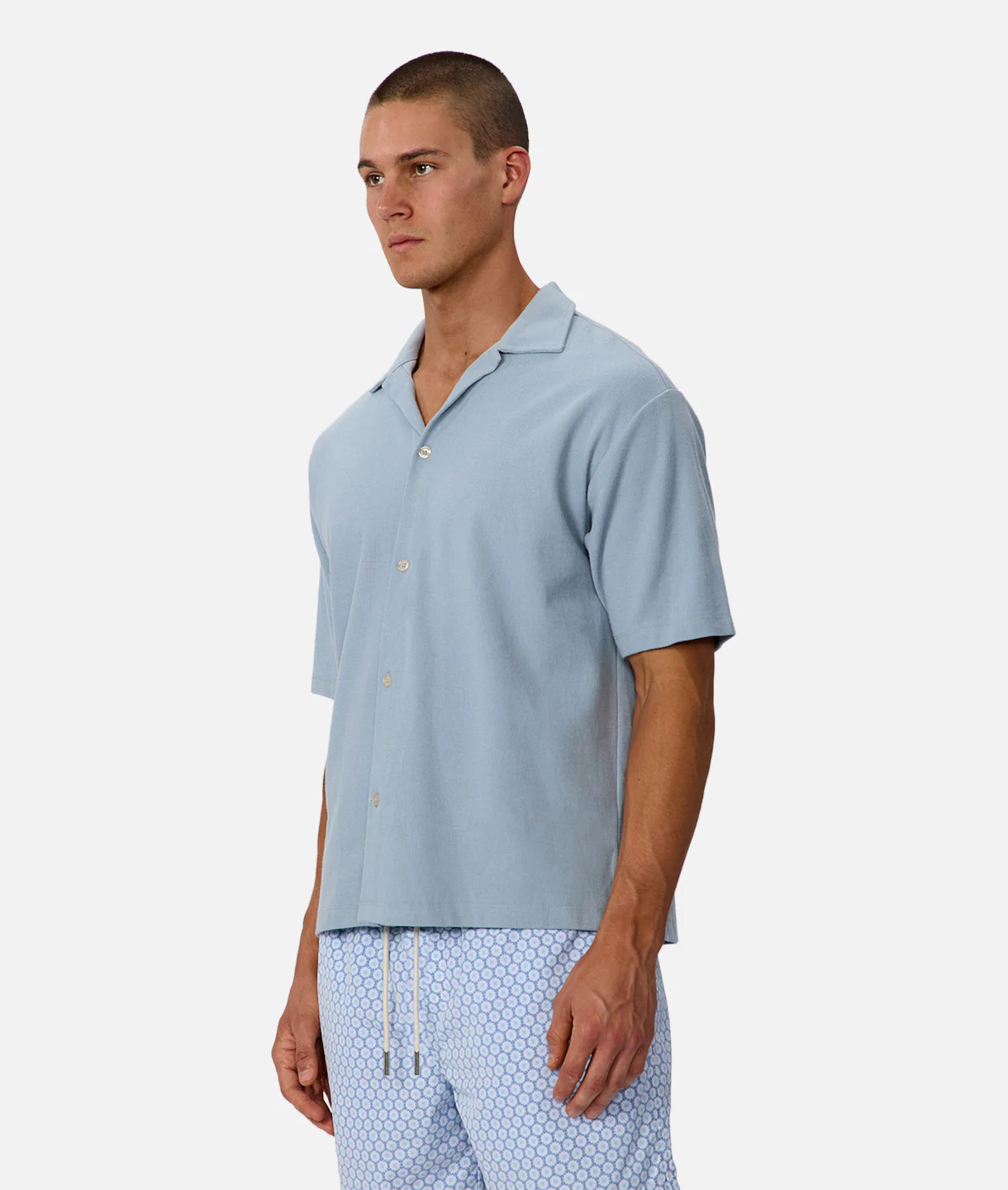 The Mercer Short Sleeve Shirt - Aqua
