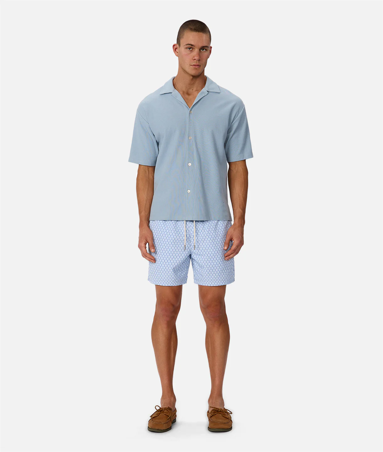 The Mercer Short Sleeve Shirt - Aqua