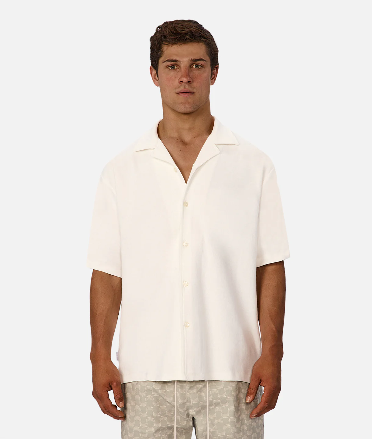 The Mercer Short Sleeve Shirt - Blanc