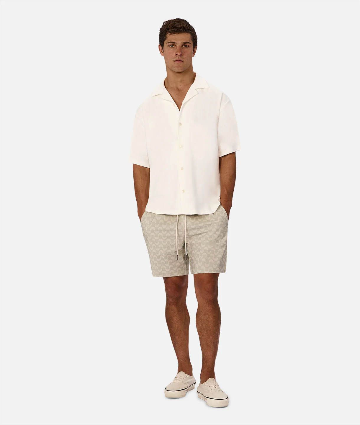 The Mercer Short Sleeve Shirt - Blanc