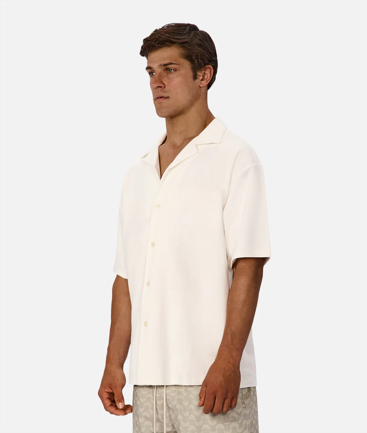 The Mercer Short Sleeve Shirt - Blanc
