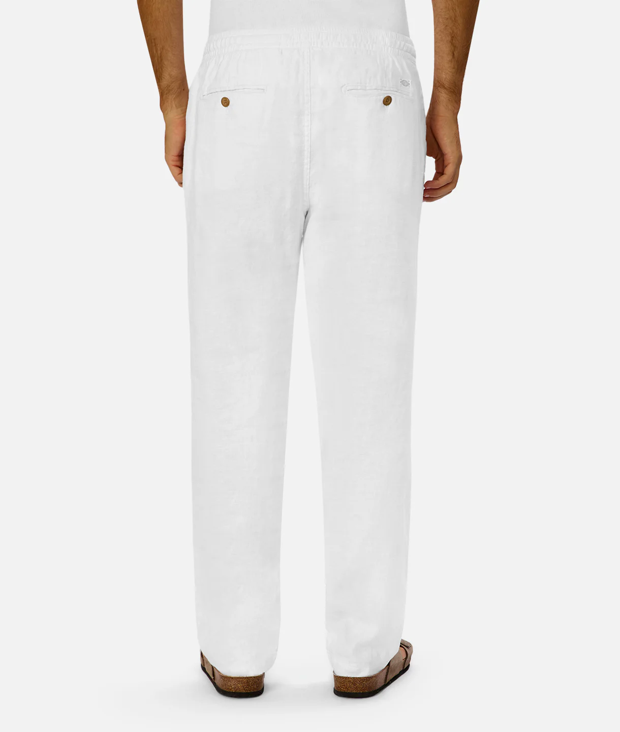 The New Capri Linen Pant - YD White