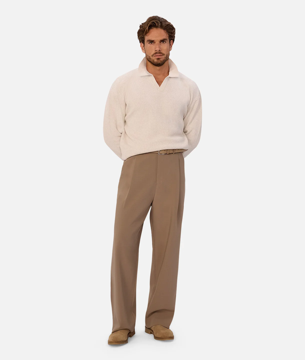 The New England Polo Sweater - Ivory